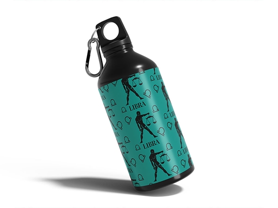 Balanced Justice Astrology Water Bottle DIY Stickers