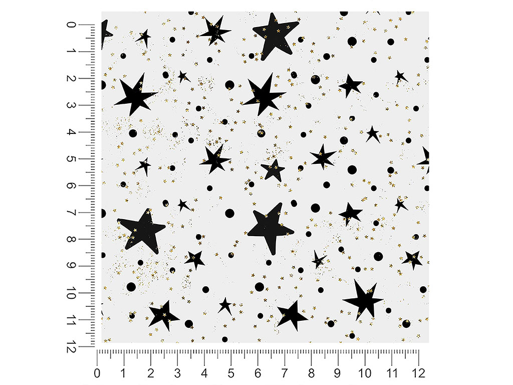 Black Starlight Astrology 1ft x 1ft Craft Sheets