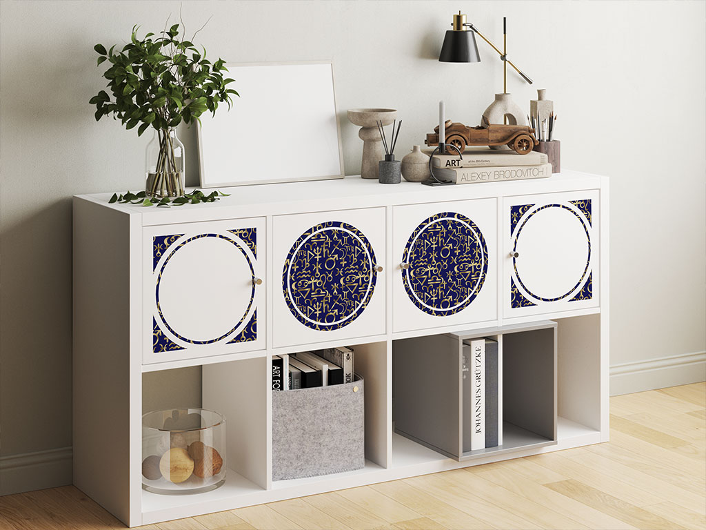 Blue Horoscopes Astrology DIY Furniture Stickers