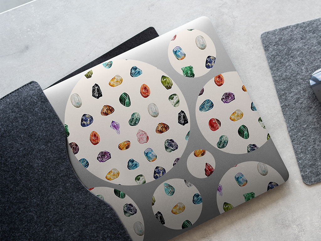 Mystic Gemstones Astrology DIY Laptop Stickers
