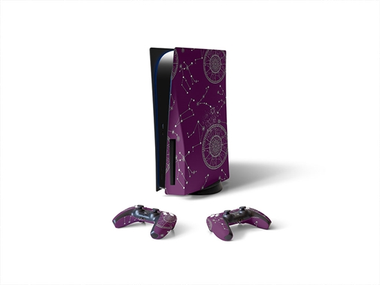 Purple Aeons Astrology Sony PS5 DIY Skin