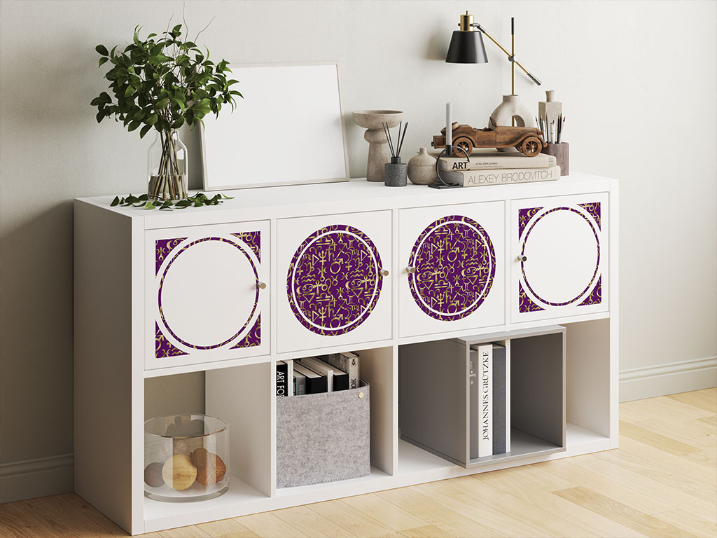 Purple Horoscopes Astrology DIY Furniture Stickers