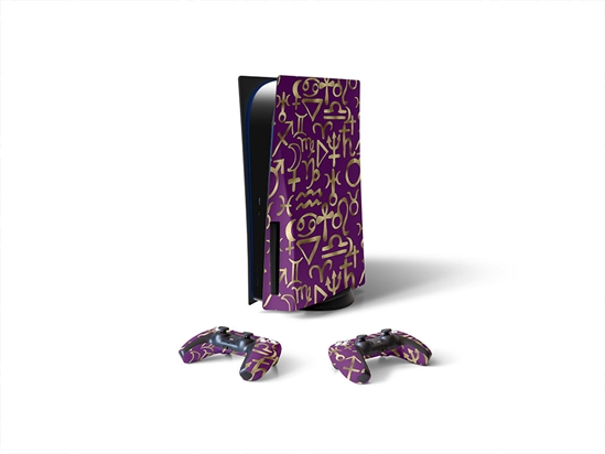 Purple Horoscopes Astrology Sony PS5 DIY Skin