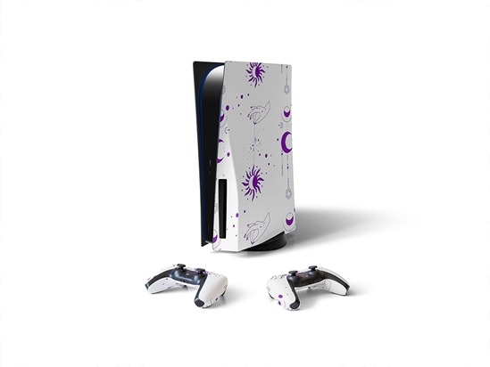 Purple Suns Astrology Sony PS5 DIY Skin