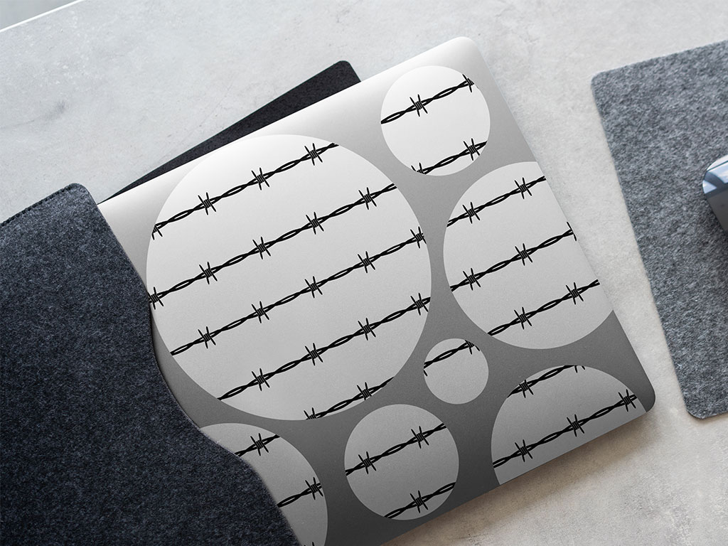 Simple Ross Barbed Wire DIY Laptop Stickers