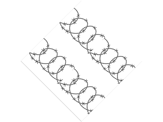 Spiraling Ross Barbed Wire Vinyl Wrap Pattern
