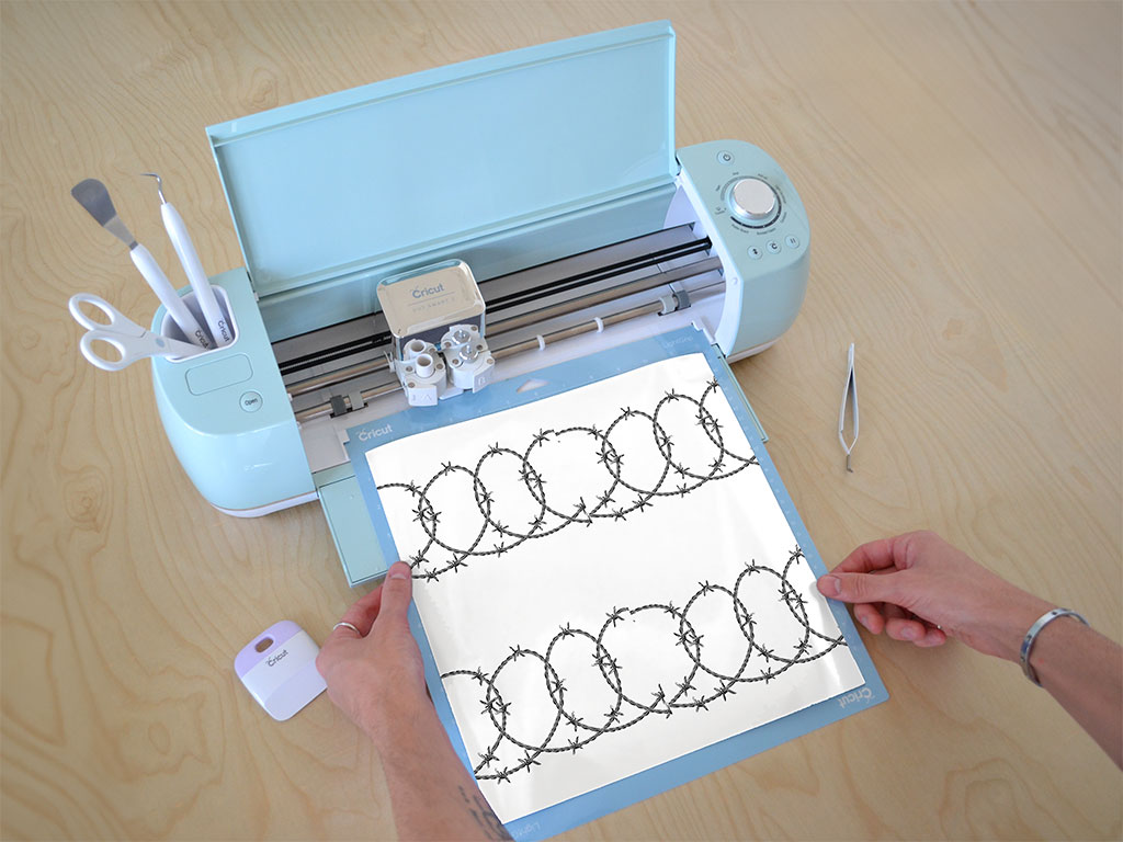 Spiraling Ross Barbed Wire Cricut Compatible Vinyl