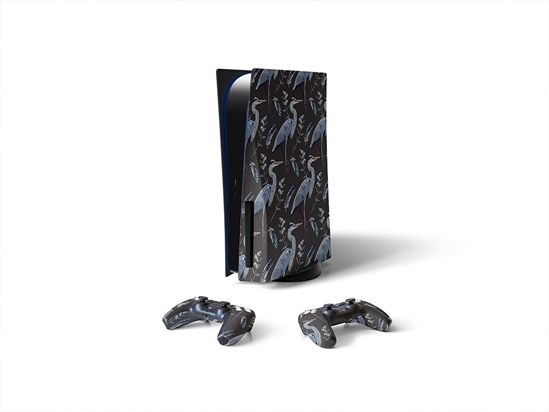 Midnight Storks Bird Sony PS5 DIY Skin
