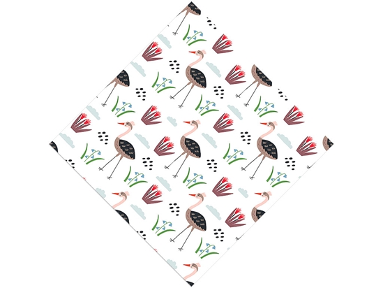 Springtime Strut Birds Vinyl Wrap Pattern