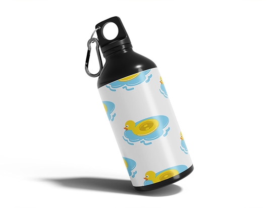 Rubber Duckie Bird Water Bottle DIY Stickers