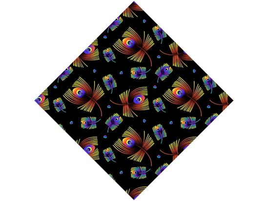 Neon Eyes Birds Vinyl Wrap Pattern