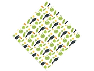 Jungle Greens Birds Vinyl Wrap Pattern
