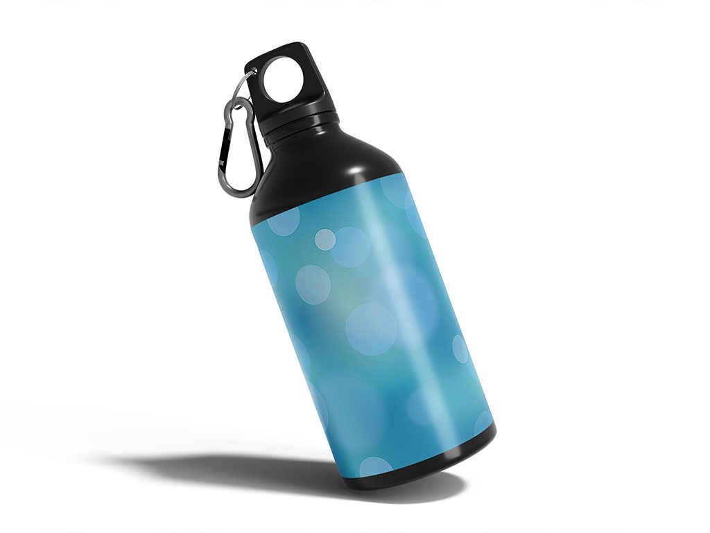 Calm Seas Bokeh Water Bottle DIY Stickers