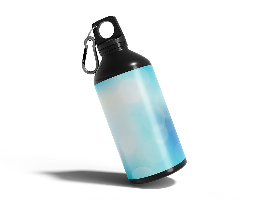 Summer Skies Bokeh Water Bottle DIY Stickers