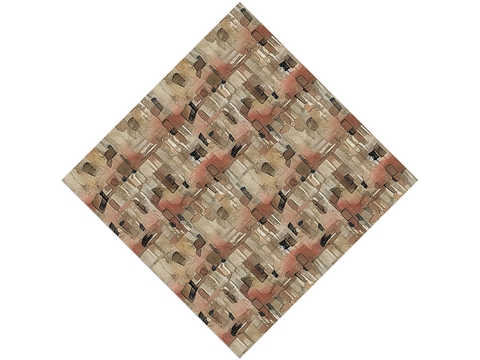 Rcraft™ Abstract Brick Craft Vinyl - Almond Brown