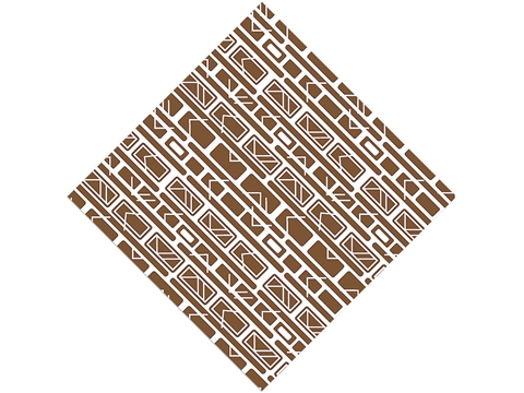 Rcraft™ Abstract Brick Craft Vinyl - Coffee