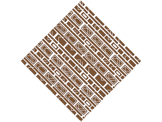 Coffee  Brick Vinyl Wrap Pattern