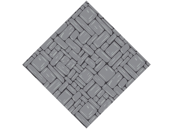 Battleship Grey Brick Vinyl Wrap Pattern