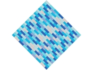 Capri Blue Brick Vinyl Wrap Pattern