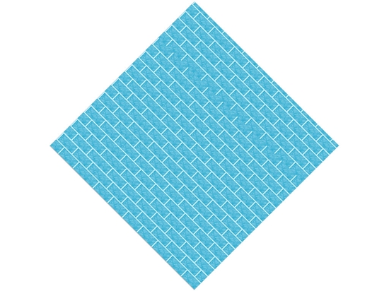 Cyan  Brick Vinyl Wrap Pattern