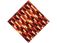 Mahogany Brown Brick Vinyl Wrap Pattern