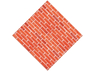 Vivid Red Brick Vinyl Wrap Pattern