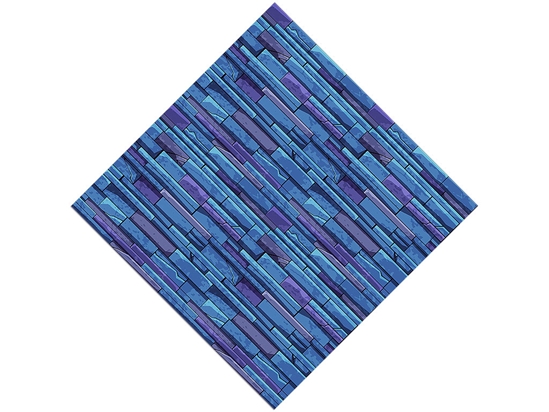 Azure  Brick Vinyl Wrap Pattern