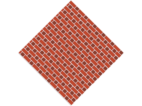 Rcraft™ Flemish Cross Brick Craft Vinyl - Clay Orange