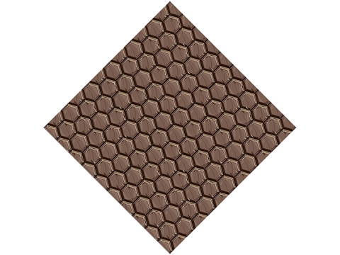 Rcraft™ Hexagonal Brick Craft Vinyl - Brown