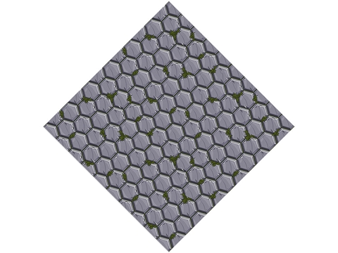 Rcraft™ Hexagonal Brick Craft Vinyl - Grey Mossy