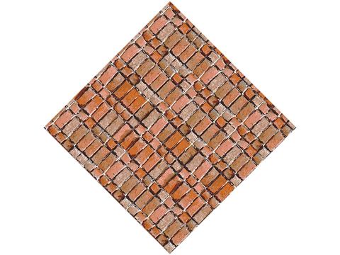 Rcraft™ Realistic Brick Craft Vinyl - Cinnamon Red