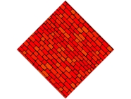 Stepped Scarlet Brick Vinyl Wrap Pattern