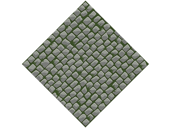 Mossy Grey Brick Vinyl Wrap Pattern