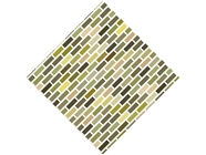 Olive  Brick Vinyl Wrap Pattern
