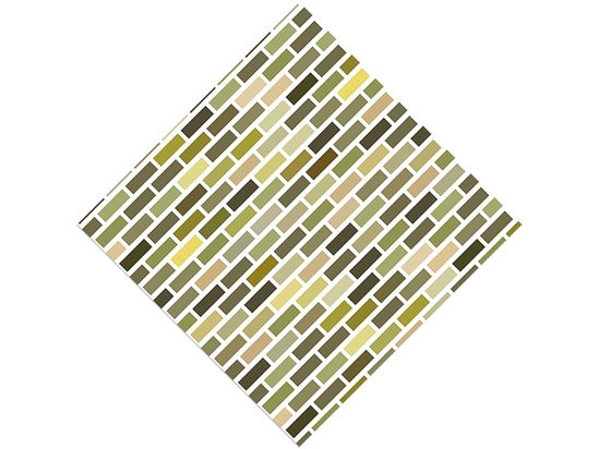 Olive  Brick Vinyl Wrap Pattern