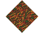 Small Rastafarian Brick Vinyl Wrap Pattern