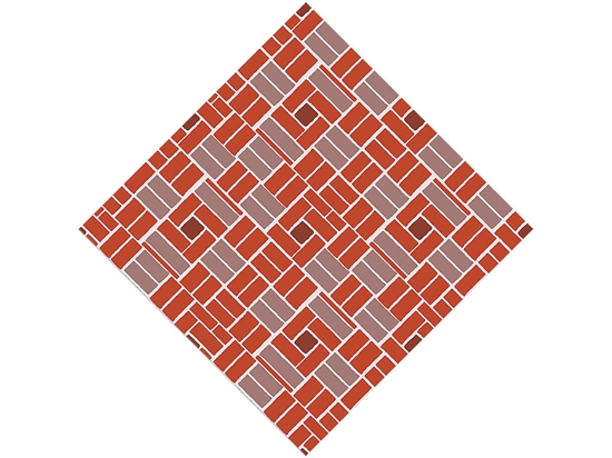 Tawny Red Brick Vinyl Wrap Pattern