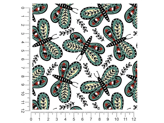 Florally Embedded Bug 1ft x 1ft Craft Sheets