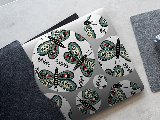 Florally Embedded Bug DIY Laptop Stickers
