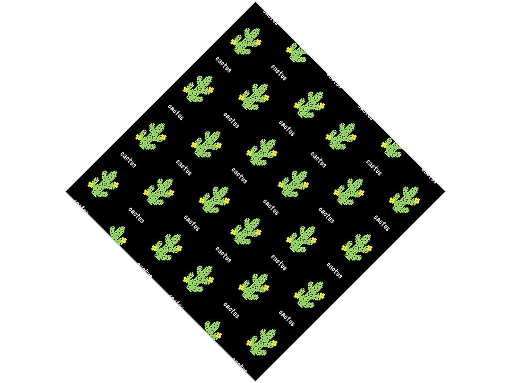 Pixel Pricks Cacti Vinyl Wrap Pattern