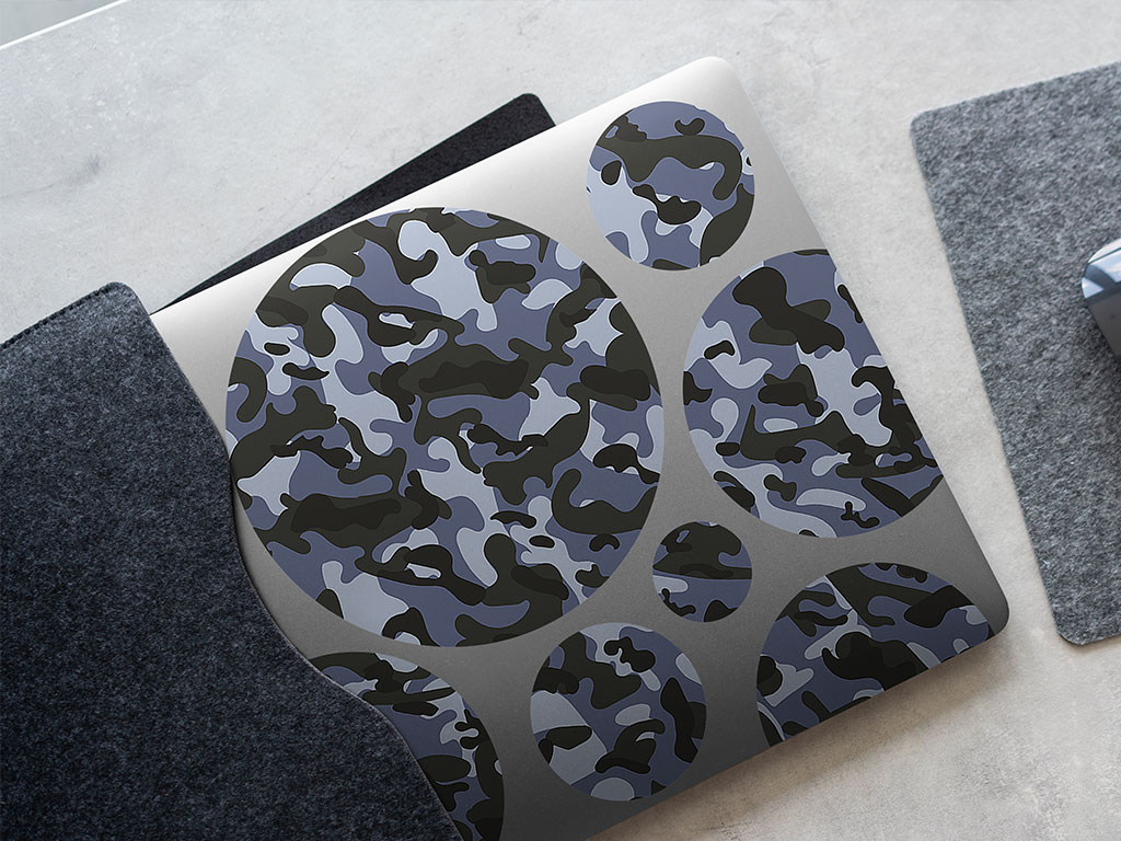 Snowdrift Flecktarn Camouflage DIY Laptop Stickers