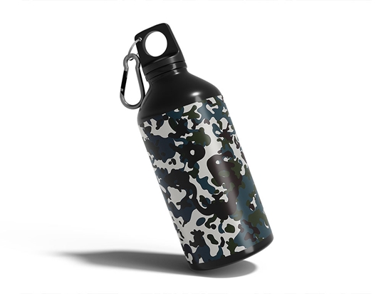 Midnight Leaf Camouflage Water Bottle DIY Stickers