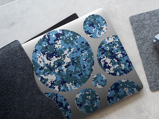 Pixel Peacock Camouflage DIY Laptop Stickers