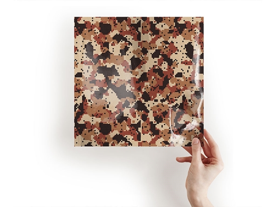 Copper Digital Camouflage Craft Sheets