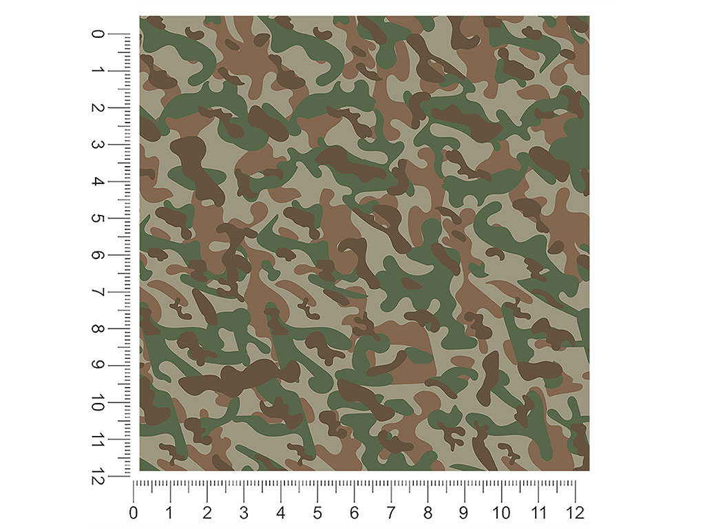 Taupe Flecktarn Camouflage 1ft x 1ft Craft Sheets
