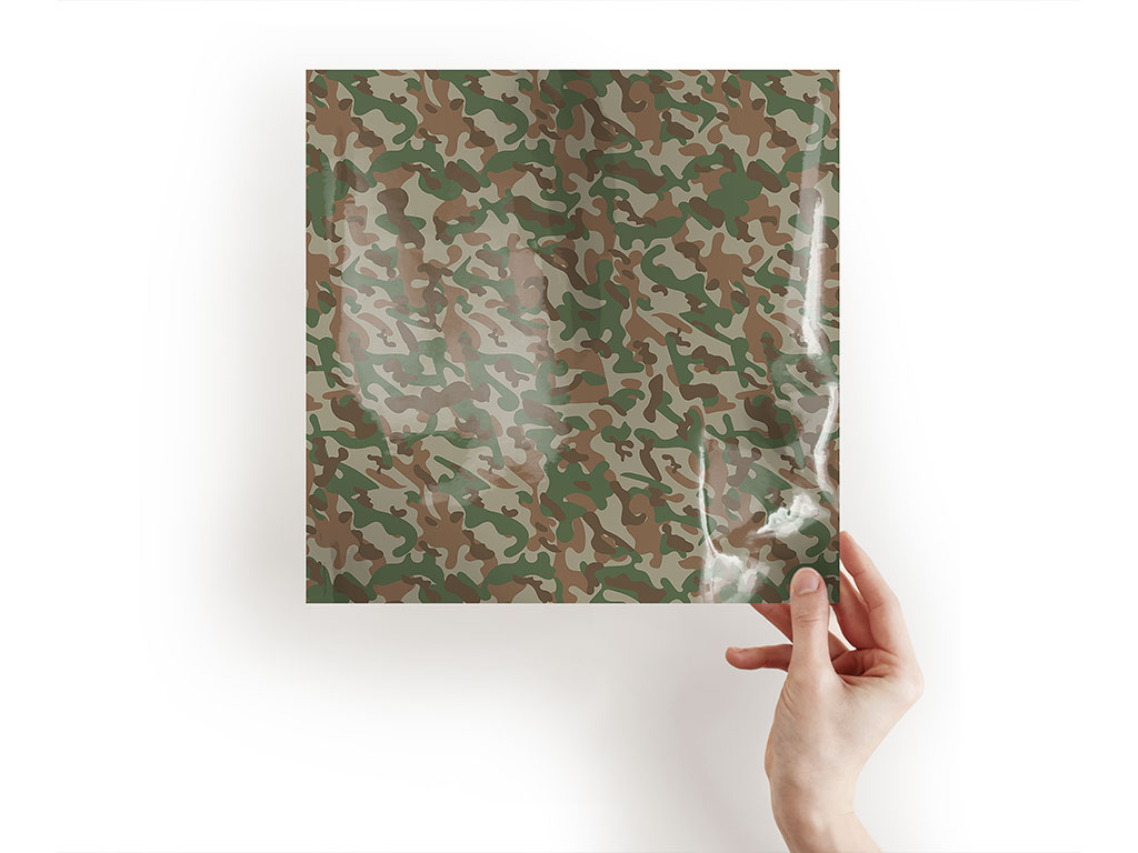 Taupe Flecktarn Camouflage Craft Sheets