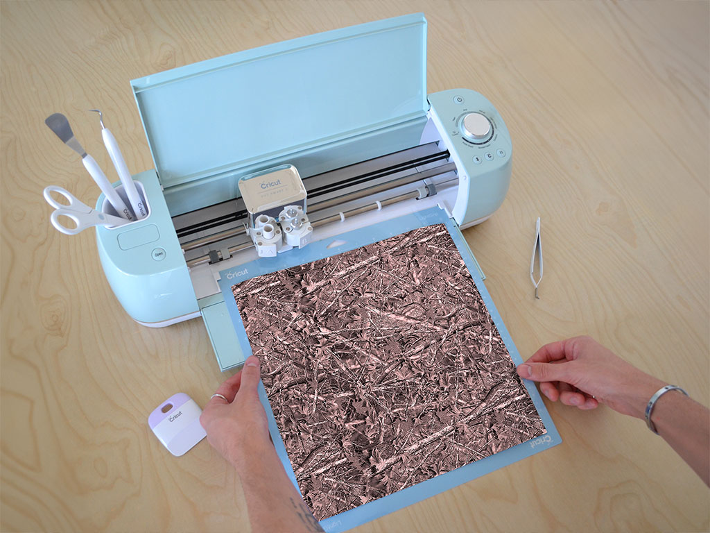 Ghost Pink Camouflage Cricut Compatible Vinyl