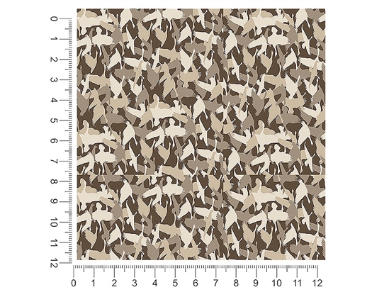 Goose Silhouette Camouflage 1ft x 1ft Craft Sheets