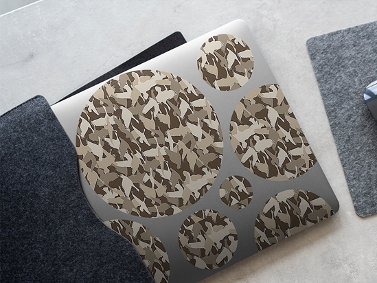 Goose Silhouette Camouflage DIY Laptop Stickers