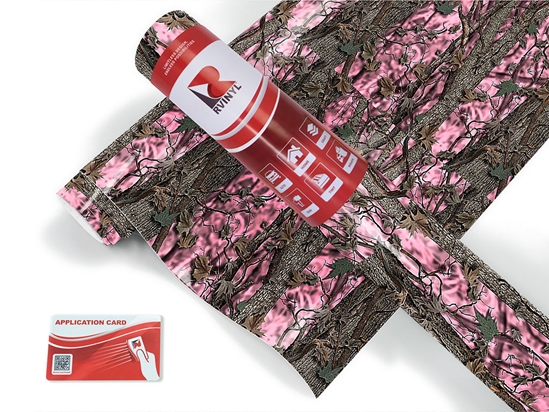Hybrid Pink Camouflage Craft Vinyl Roll